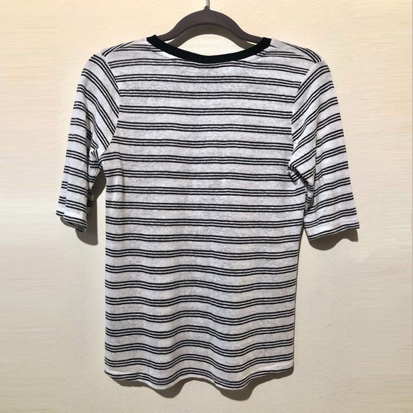 NWT Striped 3/4 Sleeve Top - Picture 2 of 6